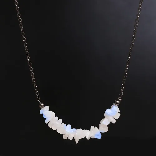 Vista 39 de Gempires - Collar de barra de chips naturales, cristales curativos de energía, regalo de cumpleaños, regalo para ella, joyería de piedras preciosas