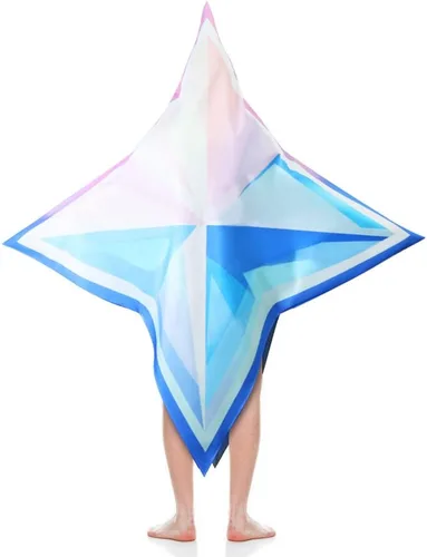 Vista 4 de Anime Cartoon Costume Halloween Stage Show Cosplay Four-Pointed Cloak Star Cosplay Outfit