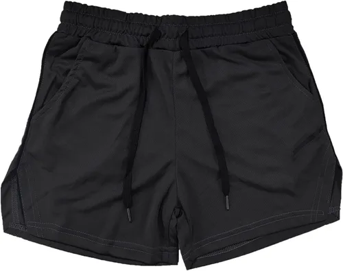 Vista 5 de Pantalones cortos de gimnasio para hombre, pantalones cortos de entrenamiento de gimnasio de 3 pulgadas, pantalones cortos ajustados