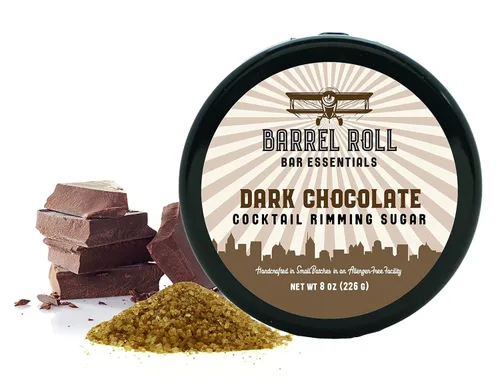 Vista 12 de Barrel Roll Bar Essentials Rimmers para Cócteles - Sal de Acabado para Adornar Bebidas, Sales para Bordear Vidrio - Totalmente Natural - Obsidiana