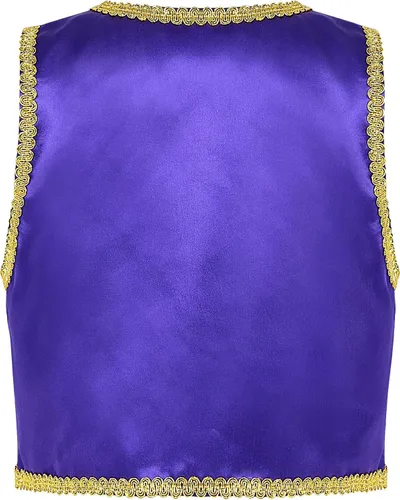 Vista 3 de Chaleco de disfraz para fiesta de carnaval para niños, disfraz de príncipe árabe, ropa de abrigo de Halloween