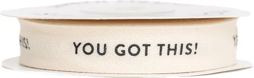 Vista 9 de Cinta de algodón en espiga personalizada, cinta de regalo natural de 5/8 pulgadas con frase impresa Best Day, 10 yardas