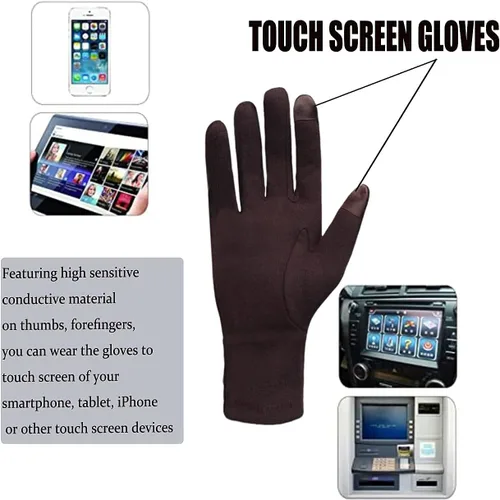 Vista 50 de Tomily - Guantes de forro polar para mujer con pantalla táctil