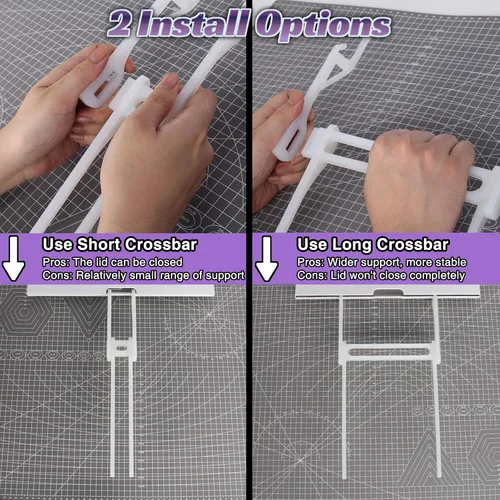 Vista 6 de LOPASA - Bandeja de extensión larga compatible con Cricut Maker 4, 3, Explore 5 Soporte para estera de corte 12x24 Accesorios para máquinas