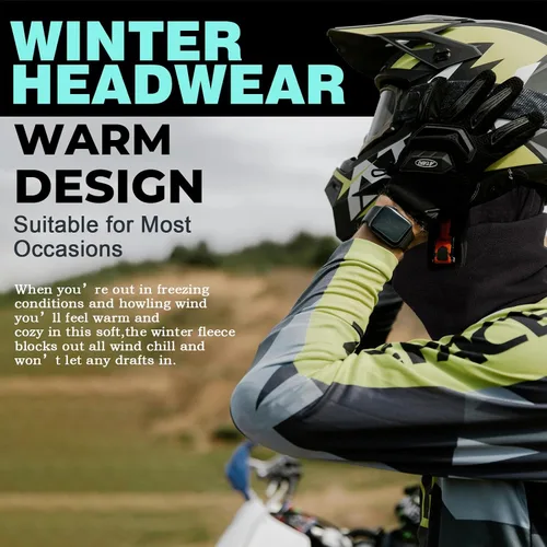 Vista 4 de XURIGOX Multifuncional Headwear Invierno Cuello Calentadores Polaina Cuello Polaina A Prueba De Viento Cubierta De La Cara Pas