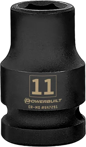 Vista 20 de Powerbuilt 647296 - Toma de impacto de 6 puntos de 1/2 pulgada x 1-1/4 pulgadas