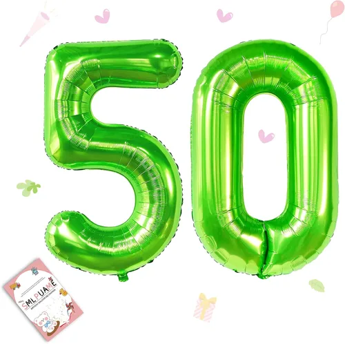 Vista 225 de Globos grandes de 40 pulgadas de números del 0 al 9, globos numéricos para decoración de fiesta de cumpleaños, globos de helio de aluminio