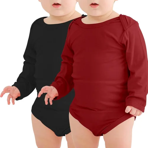 Vista 11 de Jimonda Rayón De Bambú Bebé Body Manga Larga Niño Niña Mameluco Suave Rubor y limón