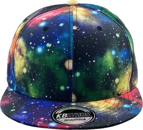 Vista 2 de Galaxy Leaf Hologram Floral Aztec - Gorra con detalle de estampado floral, estilo béisbol