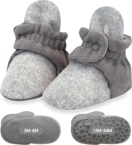 Vista 15 de Zutano Botines de forro polar unisex para bebé, con cierre de dos broches, de recién nacido a 24 meses Rosa bebé