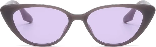 Vista 6 de Cyxus Gafas de sol de ojo de gato de moda para mujer, protección UV, marco de policarbonato grueso a la moda