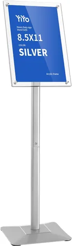 Vista 14 de YIYO Soporte para Carteles Soporte para Póster, pedestal ajustable resistente Soporte de Señalización Soporte de Piso, marco de aluminio de pie