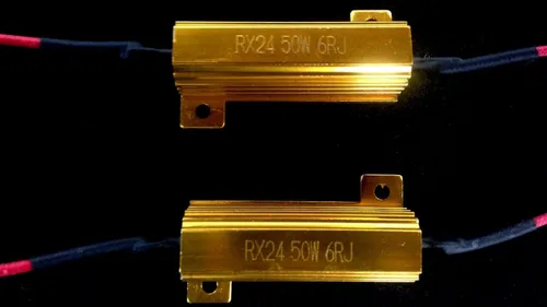 Vista 2 de Resistencias de carga LED de 50 W y 6 ohmios para luces LED de señal de giro o luces LED de matrícula
