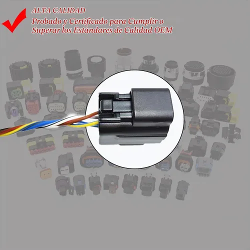 Vista 5 de Sensor de oxígeno Conector O2 4 Arnés de cableado Pigtail Plug Reemplazo para Nissan Micra March Note E11 Tiida Qashqai NV200 05-14