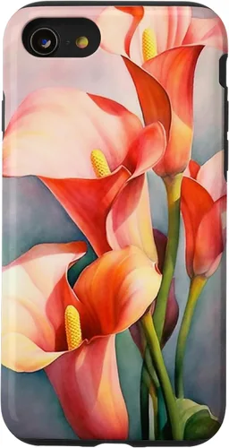 Vista 18 de Calla Lilies Flower Floral Watercolor Case for iPhone 17