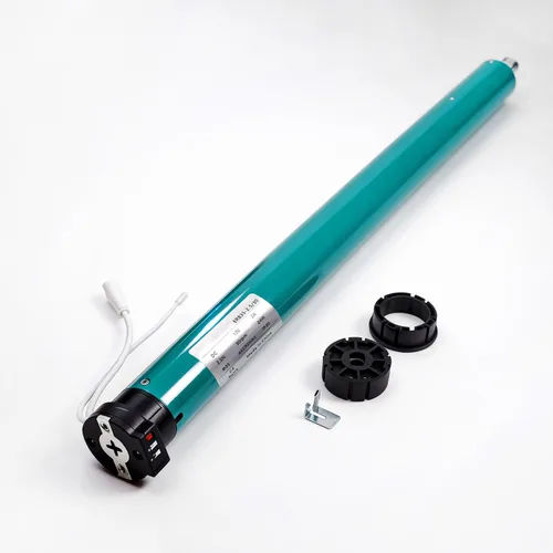 Vista 16 de Rollerhouse Sistema motorizado con motor de persiana enrollable para pantallas interiores, radio, inalámbrico, silencioso, compatible con tubo