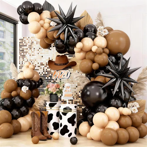 Vista 8 de Kit de arco de globos azul marino y negro, guirnalda de globos con globos de papel de aluminio metálico plateado blanco oscuro globos de látex