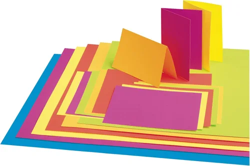 Vista 5 de UCreate Tablero de póster con revestimiento de neón, 5 colores surtidos, 11 Varios