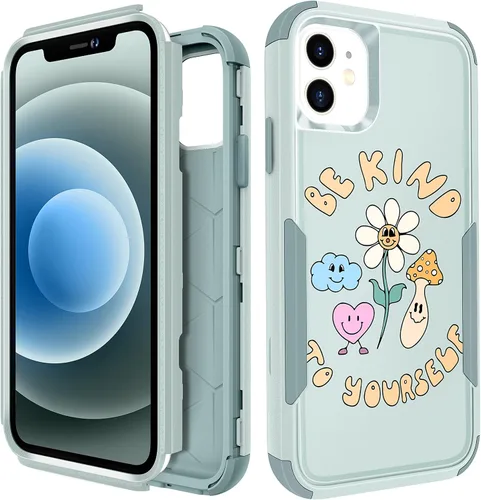 Vista 142 de Funda para iPhone SE 2020/2022/3ª generación, para iPhone 8/7, funda protectora resistente con diseño de flor linda para mujeres, hombres, niñas