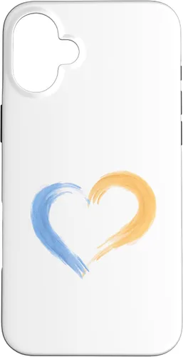 Vista 23 de Ukraine Heart Case for iPhone 16