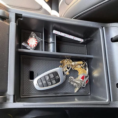 Vista 7 de CDEFG Bandeja organizadora de consola central para Santa Cruz 2022-2026 2022 2023 2024 2025 2026 Santa Cruz Accessory, Middle Console Tray