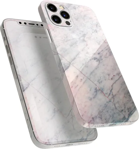 Vista 2 de DesignSkinz Kit de calcomanías de cuerpo completo compatible con iPhone 15 Plus, superficie de mármol pizarra V12
