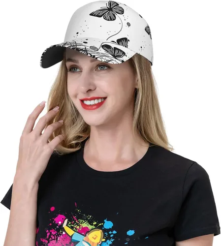 Vista 7 de BQIUULO Gorras para mujer, gorra de béisbol de moda, ajustable, gorras deportivas ajustadas