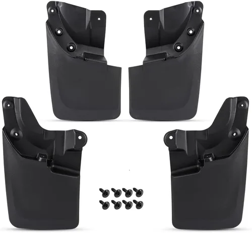 Vista 10 de G-PLUS Guardabarros moldeados resistentes compatibles con Toyota Tacoma 2005-2015, guardabarros protectores contra salpicaduras 2 piezas