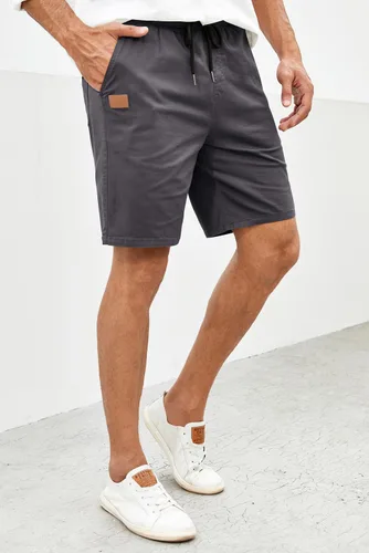 Vista 7 de JMIERR - Pantalones cortos informales para hombre, pantalones cortos de golf, pantalones chinos con cordón, de tela de sarga elástica, para verano