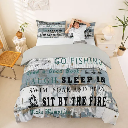 Vista 9 de Erosebridal Juego de ropa de cama con diseño de Feliz Navidad, adorable funda de edredón de muñeco de nieve tamaño individual para niños y niñas