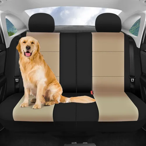 Vista 8 de FH Group Juego completo de fundas de neopreno impermeables para asiento de automóvil, de tres filas y 7 plazas, listas para bolsa de aire