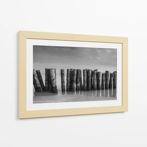 Vista 10 de Canvas Lab Miramar Beach Tampico by Jaime López Portillo 11 x 7 in Fine Art Framed Print, Frame Color: Black, With Mat
