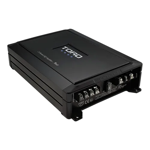 Vista 3 de TORO TECH Amplificador de coche RX2 de 2 canales 65W x 2 RMS @ 4Ω / 90W x 2 @ 2Ω - Amplificador MOSFET clase A/B con encendido automático