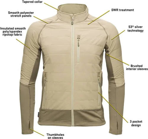 Vista 3 de SCENTBLOCKER Outdoor Pursuit Paradigm Chaqueta Activo Aislante Impermeable para Hombres Roca Caída