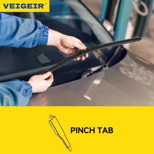 Vista 2 de Paquete de 3 plumas limpiaparabrisas delanteros y traseros para automóviles, calidad original de fábrica, 20 pulgadas, 20 pulgadas, 12 pulgadas