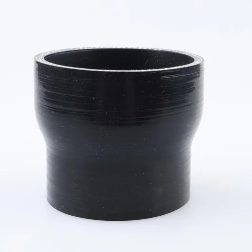 Vista 112 de AC PERFORMANCE ID de 1" a 1/2" (25mm a 13mm) Manguera de silicona recta reductora de 3 capas reforzada negra, 3" de longitud Negro