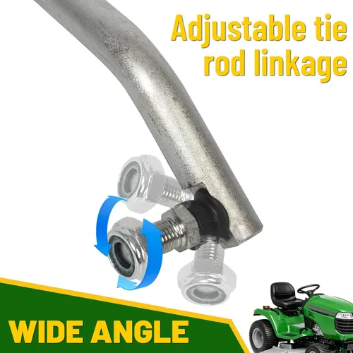 Vista 5 de HECASA Varilla de dirección compatible con John Deere GT225 GT235 GT235E GT245 GX255 LX280 LX289 Reemplazo para AM133800 +2 tuercas de seguridad