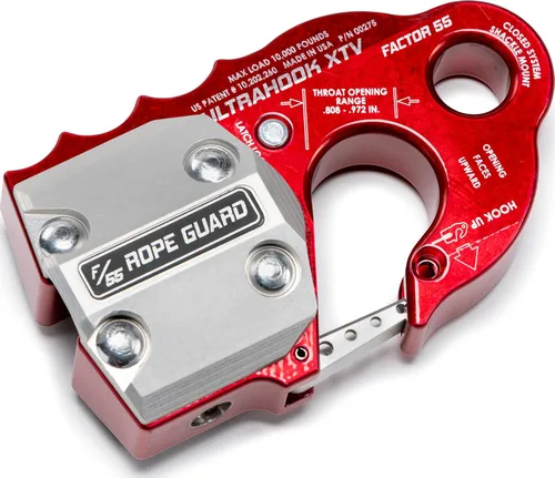 Vista 2 de Factor 55 UltraHook XTV - Protector de cuerda para protección de cuerda sintética, para vehículos XTV Powersport, color plateado
