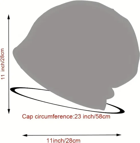 Vista 2 de Gorro de quimioterapia informal holgado para mujer