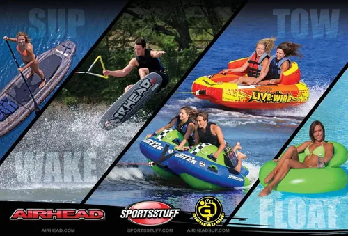 Vista 4 de AIRHEAD Tubo de nutria de río, flotador de lago para 1 persona y tubo de río para flotar, varios colores disponibles