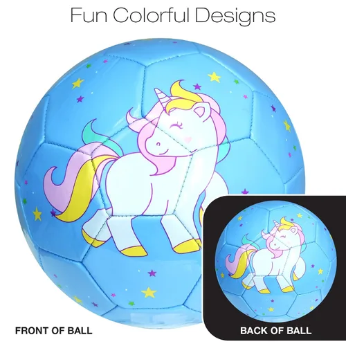 Vista 6 de Xcello Sports Balón de fútbol para niños, cubierta de TPU suave, gruesa y duradera, paquete de 2 con bomba (disponible en tamaño 2 y talla 3)