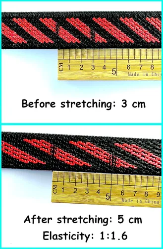 Vista 4 de Cuerda elástica plana con ganchos de acero de longitud ajustable de 67 a 126 pulgadas, correa elástica resistente para bicicletas al aire libre