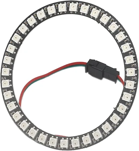 Vista 14 de WS2812 8 LED Pixel Ring Black PCB direccionable LED módulos 2812 IC RGB a todo color redondo llevado círculo DC5V