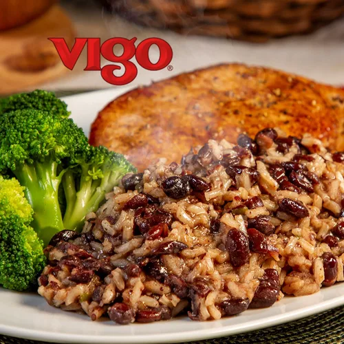 Vista 4 de Vigo Auténticos frijoles negros y arroz, bajo en grasa, 8 onzas (frijoles negros y arroz, paquete de 1)