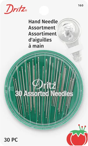 Vista 3 de Dritz 156 agujas de mano compactas para acolchar, varios tamaños (30 unidades) (paquete de 2)