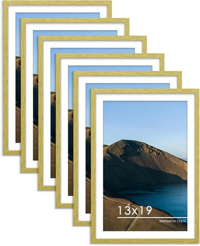Vista 8 de PEALSN - Juego de 6 portarretratos de 5 x 7 pulgadas para fotos de 4 x 6 pulgadas con paspartú/5 x 7 pulgadas sin paspartú, para montaje en Negro