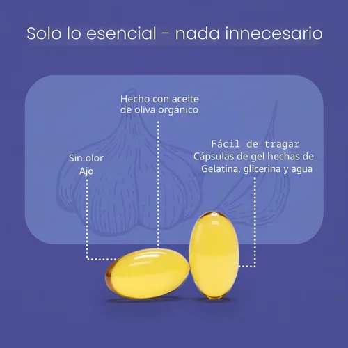 Vista 5 de NaturaLife Labs Ajo inodoro, extracto de ajo concentrado 100:1 con aceite de oliva, 150 cápsulas blandas, sin OMG, sin gluten