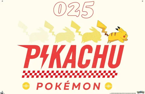 Vista 4 de Pokémon - Póster de pared de nostalgia Pikachu con chinchetas
