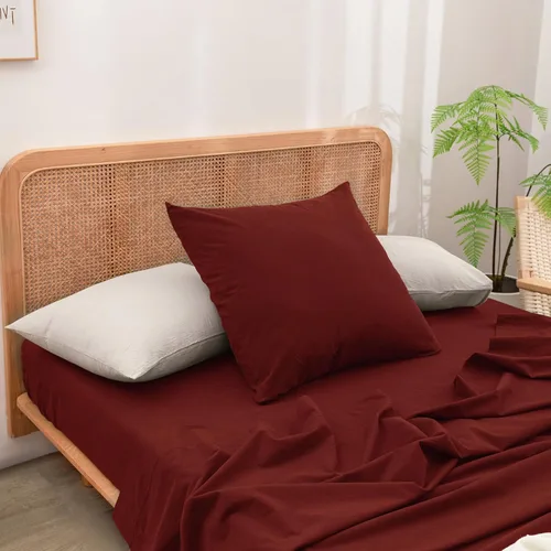 Vista 38 de BESTOUCH 100% Algodón Lavado Funda de Almohada para Cabello y Piel, Sensación de Lino, Suave, Cómoda, Transpirable, Juego de 2 Fundas de Almohada