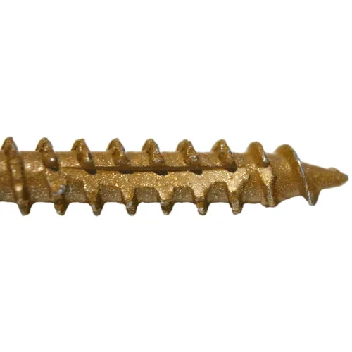 Vista 6 de Tornillo Torx/Star de madera de estrella dorada extra largo de 14 x 5 pulgadas (1 libra – 30 aprox. de tornillo) – Tornillos de madera multiusos
